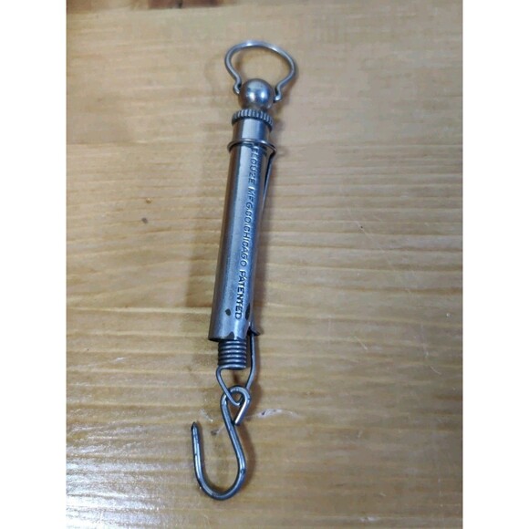 Vintage Pelouze Mfg. Co. ~5" Hanging Scale Fishing Or Trade Chicago - Picture 1 of 4